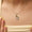 Load image into Gallery viewer, Teardrop Diamond Pendant, 14k Solid Gold, Natural Diamonds, Enamel Pendant, Cluster Set Necklace, Stacking Statement Jewelry, Gift for Her
