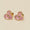 Load image into Gallery viewer, Kids Blooming Flower Diamond Earrings, 14k Solid Gold, Pink Enamel Studs, Natural Diamonds, Gift for toddlers/girls/kids, Ready To Ship
