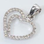 Load image into Gallery viewer, Heart Diamond Pendant, 14k Solid Gold, Natural Diamonds, Love Layering Minimalist Chain Necklace, Everyday Stackable Jewelry, Gift for Her
