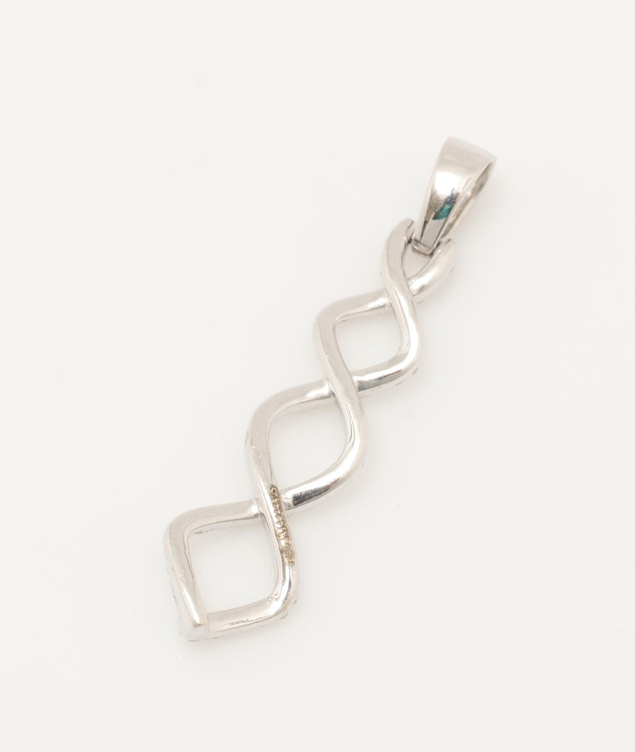 Linking Geometric Natural Diamond Pendant: 14k Solid Gold Everyday Minimalist Necklace, Certified Jewelry