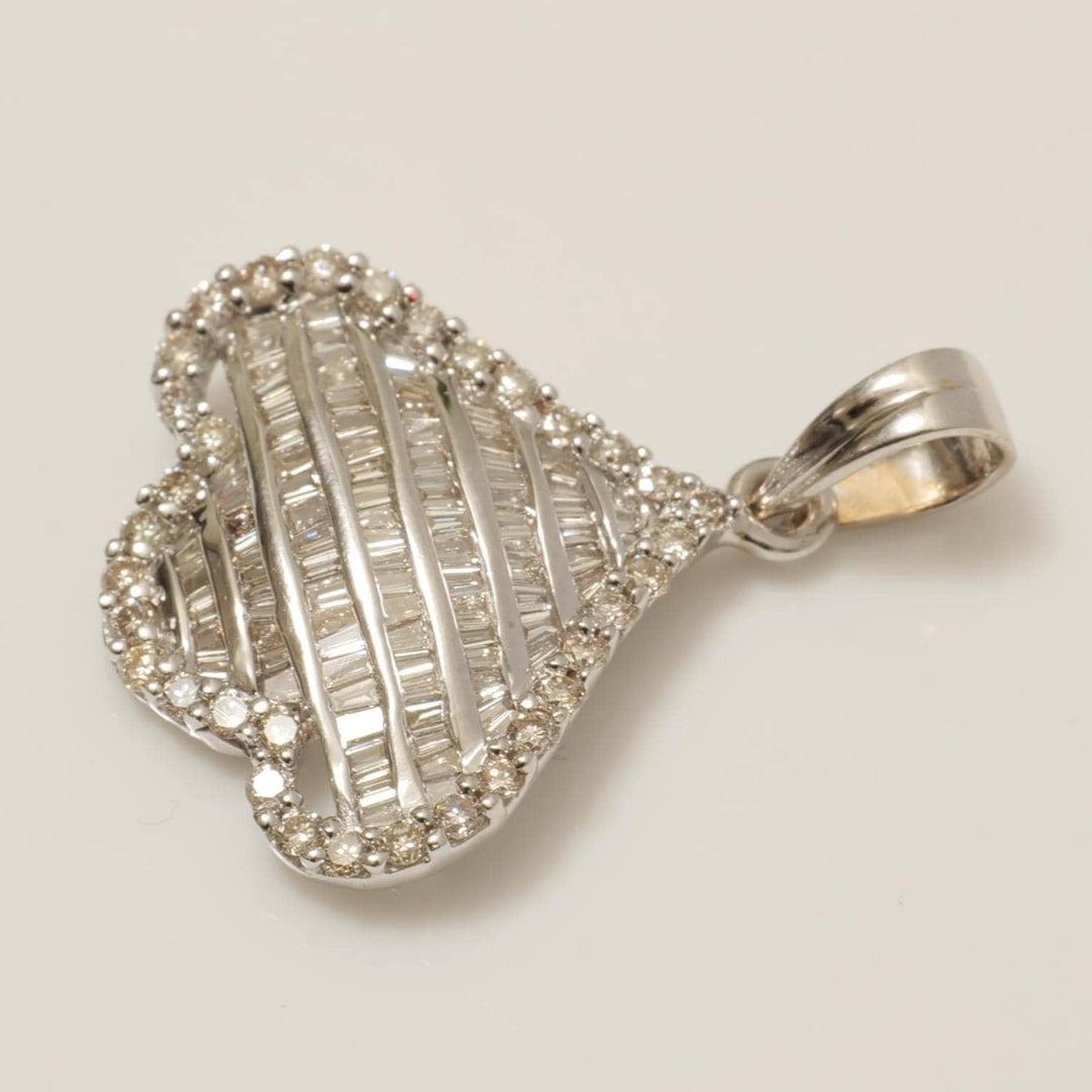 Flower Petal Pendant Necklace, 14k Solid Gold, Natural Diamonds, Illusion Pendant, Minimalist Layering Jewelry, Ready To Ship, IGI Certified