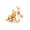 Load image into Gallery viewer, Kids Bunny Diamond Stud Earrings, 14k Solid Gold With Enameling, Natural Diamonds, Kids jewelry, Gift for toddlers/girls/kids, Ready To Ship
