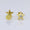 Load image into Gallery viewer, Kids Starry Diamond Stud Earrings, 14k Solid Gold, Natural Diamonds, Kids jewelry, Gift for toddlers/girls/kids
