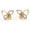 Load image into Gallery viewer, Kids Butterfly Diamond Stud Earrings, 14k Solid Gold, Natural Diamonds,  Open Wing Insect Jewelry, Gift for toddlers/girls, Ready To Ship
