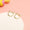 Load image into Gallery viewer, Kids Cat Ear Diamond Stud Earrings, 14k Solid Gold, Natural Diamonds, Animal jewelry, Gift for toddlers/girls/kids, Ready To Ship
