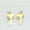Load image into Gallery viewer, Kids Apple Diamond Stud Earrings, 14k Solid Gold, Natural Diamonds, Fruit Jewelry, Gift for toddlers/girls
