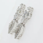 Load image into Gallery viewer, Floral Heart Halo Diamond Studs, 14k Solid Gold, Natural Diamonds, White Sapphire Gemstone Earrings, Statement Jewelry, Bridal Cocktail Stud
