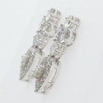 Load image into Gallery viewer, Floral Heart Halo Diamond Studs, 14k Solid Gold, Natural Diamonds, White Sapphire Gemstone Earrings, Statement Jewelry, Bridal Cocktail Stud
