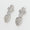 Load image into Gallery viewer, Floral Heart Halo Diamond Studs, 14k Solid Gold, Natural Diamonds, White Sapphire Gemstone Earrings, Statement Jewelry, Bridal Cocktail Stud
