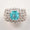 Load image into Gallery viewer, Aquamarine Diamond Ring In 14k Solid Gold, Birthstone Ring With Natural Diamonds, Ready To Ship, Women&#39;s Day Gift
