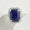 Load image into Gallery viewer, Blue Sapphire Halo Diamond Ring, 14k Solid Gold, Natural Diamonds, Emerald Cut Gemstone Ring, Engagement Ring, Ready To Ship
