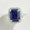 Load image into Gallery viewer, Blue Sapphire Halo Diamond Ring, 14k Solid Gold, Natural Diamonds, Emerald Cut Gemstone Ring, Engagement Ring, Ready To Ship
