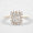 Load image into Gallery viewer, Round &amp; Baguette Diamond Ring in 14k Solid Gold, Illusion Diamond Gold Ring, Natural Diamonds, Ready To Ship, Women&#39;s Day Gift
