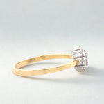 Load image into Gallery viewer, Flower Clustered Natural Diamond Ring: 14k Solid Gold Proposal Jewellery, Certified Jewelry, Ready To Ship,
