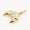 Load image into Gallery viewer, Croissant Diamond Charm, 14k Solid Gold, Natural Diamonds, Everyday Layering Jewelry, Two Tone French Food Jewelry, Minimalistic Pendant
