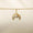 Load image into Gallery viewer, Croissant Diamond Charm, 14k Solid Gold, Natural Diamonds, Everyday Layering Jewelry, Two Tone French Food Jewelry, Minimalistic Pendant
