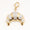 Load image into Gallery viewer, Croissant Diamond Charm, 14k Solid Gold, Natural Diamonds, Everyday Layering Jewelry, Two Tone French Food Jewelry, Minimalistic Pendant
