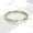 Load image into Gallery viewer, Marquise Diamond Bangle Bracelet, 14k Solid Gold, Natural Diamonds, Half Eternity Statement Jewelry, Bridal Stackable Bracelet
