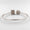 Load image into Gallery viewer, Open Halo Diamond Bracelet, 14k Solid Gold, Natural Diamonds, Geometric Statement Cuff, Stacking Bangle Jewelry, Minimalistic Bracelet
