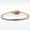 Load image into Gallery viewer, Lock &amp; Key Diamond Bracelet, 14k Solid Gold, Natural Diamonds, Dual Tone Charm Bangle, Stacking Statement Jewelry, Minimalistic Bracelet
