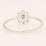 Load image into Gallery viewer, Flower Diamond Ring, 14k Solid Gold, IGI Certified, Natural Diamonds, Stackable Ring, Everyday Floral Ring, Minimalist Jewelry, Gift For Her
