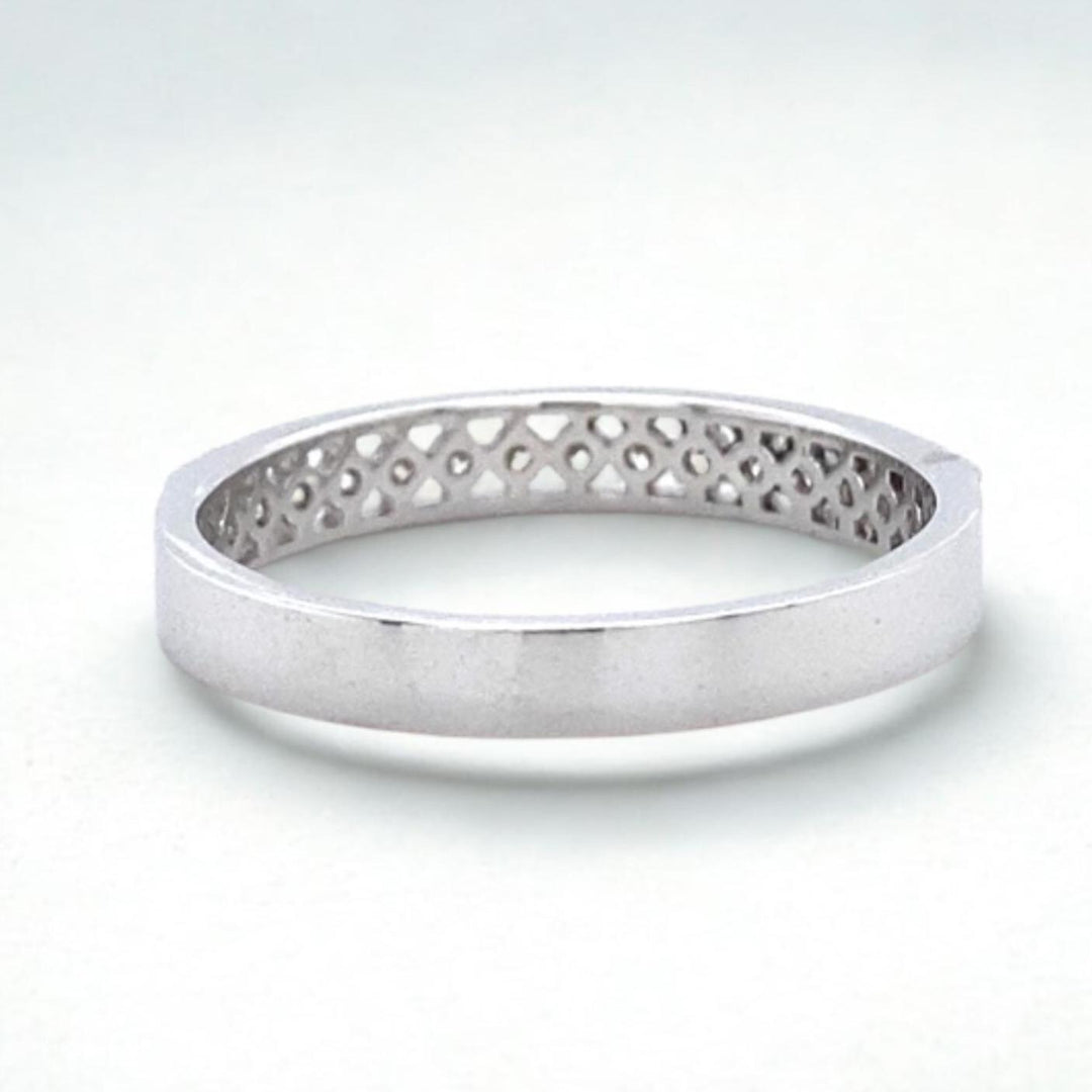 Round Diamond Eternity Band Ring, 14k Solid Gold, Natural Diamonds, Supporting Stacking Band, Everyday Minimalistic Jewelry, Ready To Ship