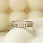 Load image into Gallery viewer, Round Diamond Eternity Band Ring, 14k Solid Gold, Natural Diamonds, Supporting Stacking Band, Everyday Minimalistic Jewelry, Ready To Ship
