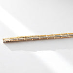 Load image into Gallery viewer, Trinity Diamond Tennis Bracelet, 14k Solid Gold, Natural Diamonds, Stacking Statement Bracelet, Three Tone Bracelet, Eternity Bracelet
