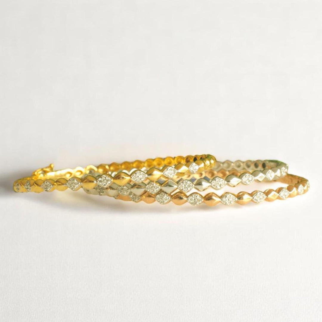 Bubble Drop design bangle bracelet, 14k Solid Gold, Natural Diamonds, Ready To Ship, Women&#39;s Day Gift