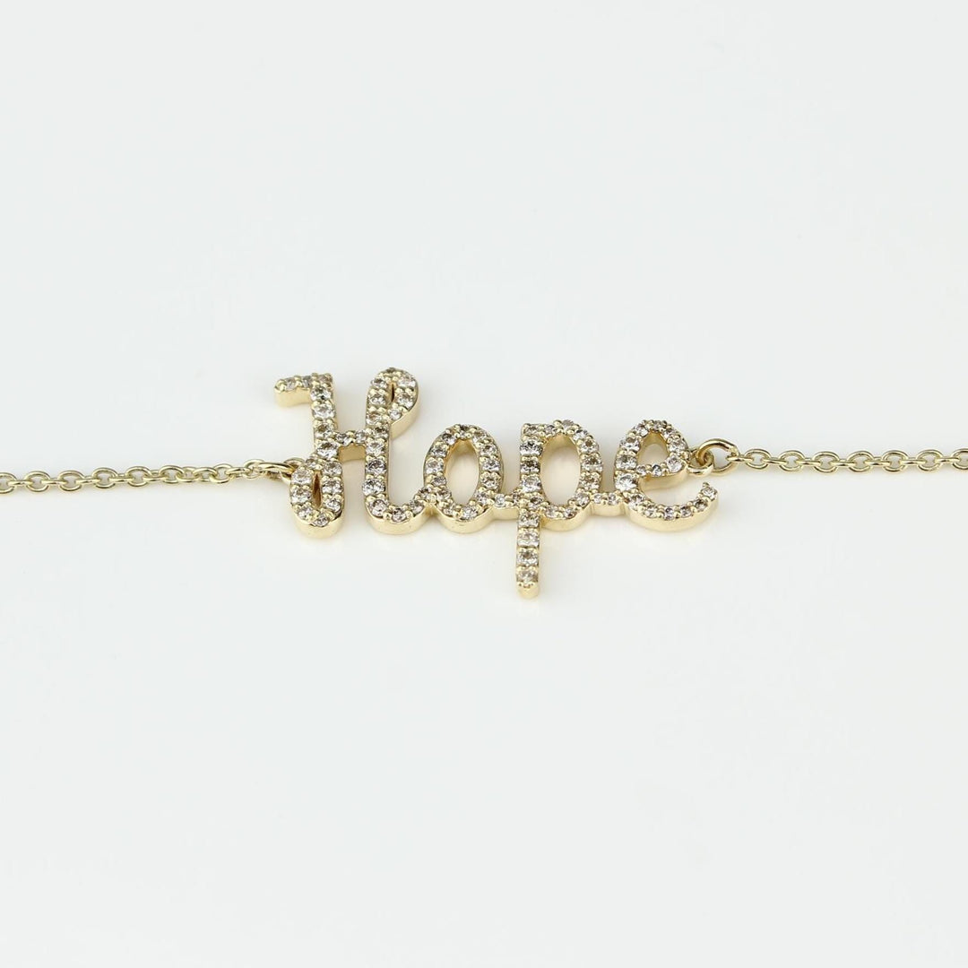 Hope Diamond Bracelet, 14k Solid Gold, Natural Diamonds, Affirmation Jewelry, Everyday Handcrafted Jewelry, Ready To Ship, Women&#39;s Day Gift