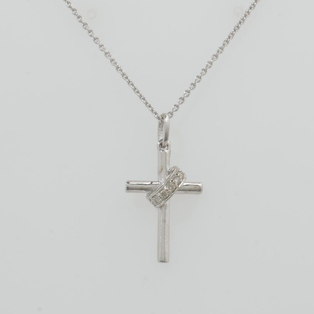 Cross Diamond Pendant, 14k Solid Gold, Natural Diamonds, IGI Certified, Religious Adjustable Necklace, Everyday Jewelry, Gift For Her
