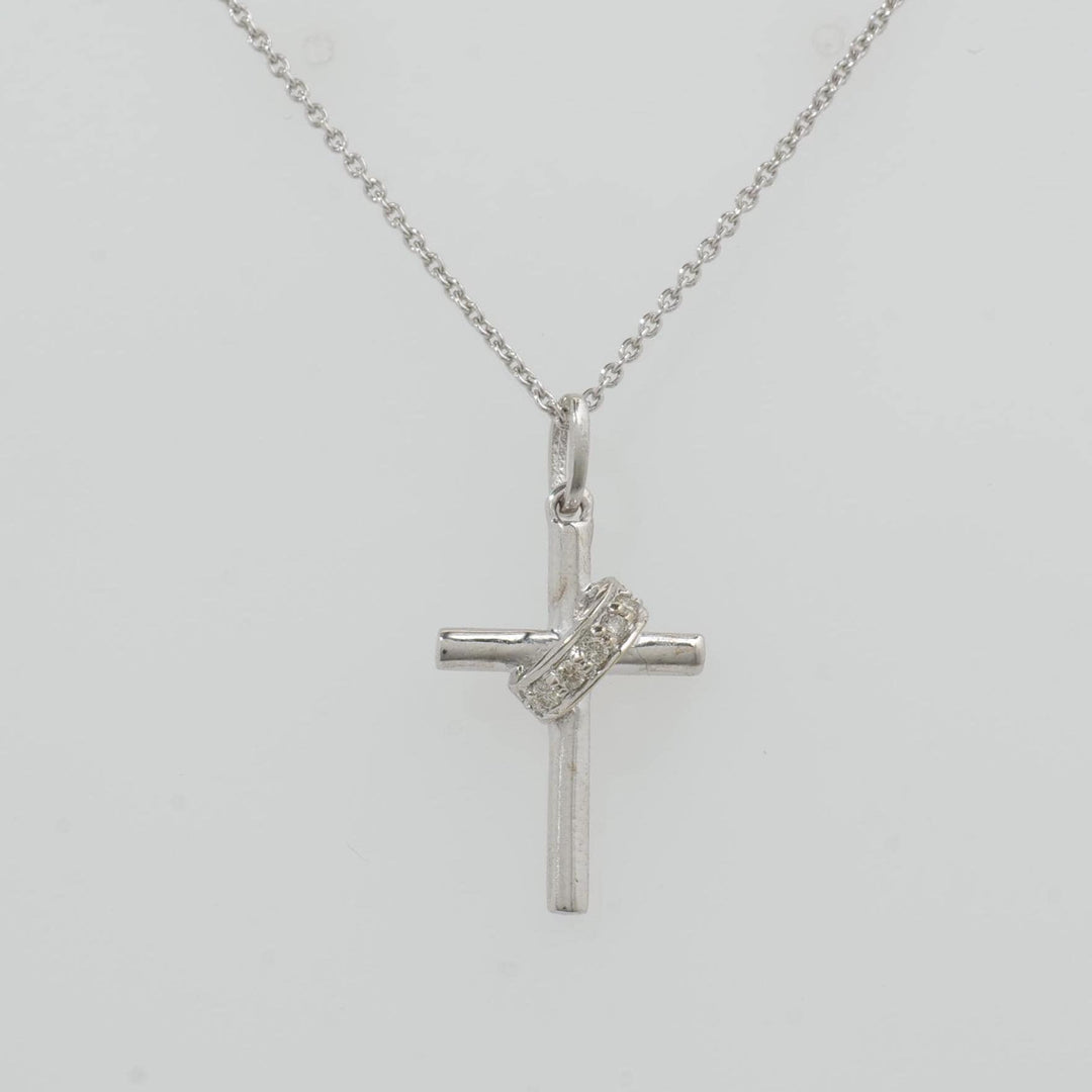 Cross Diamond Pendant, 14k Solid Gold, Natural Diamonds, IGI Certified, Religious Adjustable Necklace, Everyday Jewelry, Gift For Her