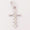 Load image into Gallery viewer, Cross Drop Diamond Pendant, 14k Solid Gold, Natural Diamonds, Religious Adjustable Necklace, Minimalist Everyday Jewelry
