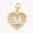 Load image into Gallery viewer, Heart Initial Diamond Charm, 14k Solid Gold, Natural Diamond, Everyday Staking Personalised Jewelry, Textured Letter Necklace, Ready To Ship
