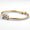 Load image into Gallery viewer, Initials Diamond Open Cuff Bracelet, 14k Solid Gold, Natural Diamonds, Personalized Letter Bracelets, Statement Stacking Jewelry
