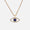 Load image into Gallery viewer, Evil Eye Diamonds Charm Necklace, 14k Solid Gold With Blue Enamelling, Natural Diamonds, Ready To Ship, Women&#39;s Day Gift
