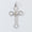 Load image into Gallery viewer, Floral Cross Diamond Pendant, 14k Solid Gold, Natural Diamonds, IGI Certified, Religious Adjustable Necklace, Everyday Jewelry, Gift for Her
