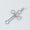 Load image into Gallery viewer, Floral Cross Diamond Pendant, 14k Solid Gold, Natural Diamonds, IGI Certified, Religious Adjustable Necklace, Everyday Jewelry, Gift for Her
