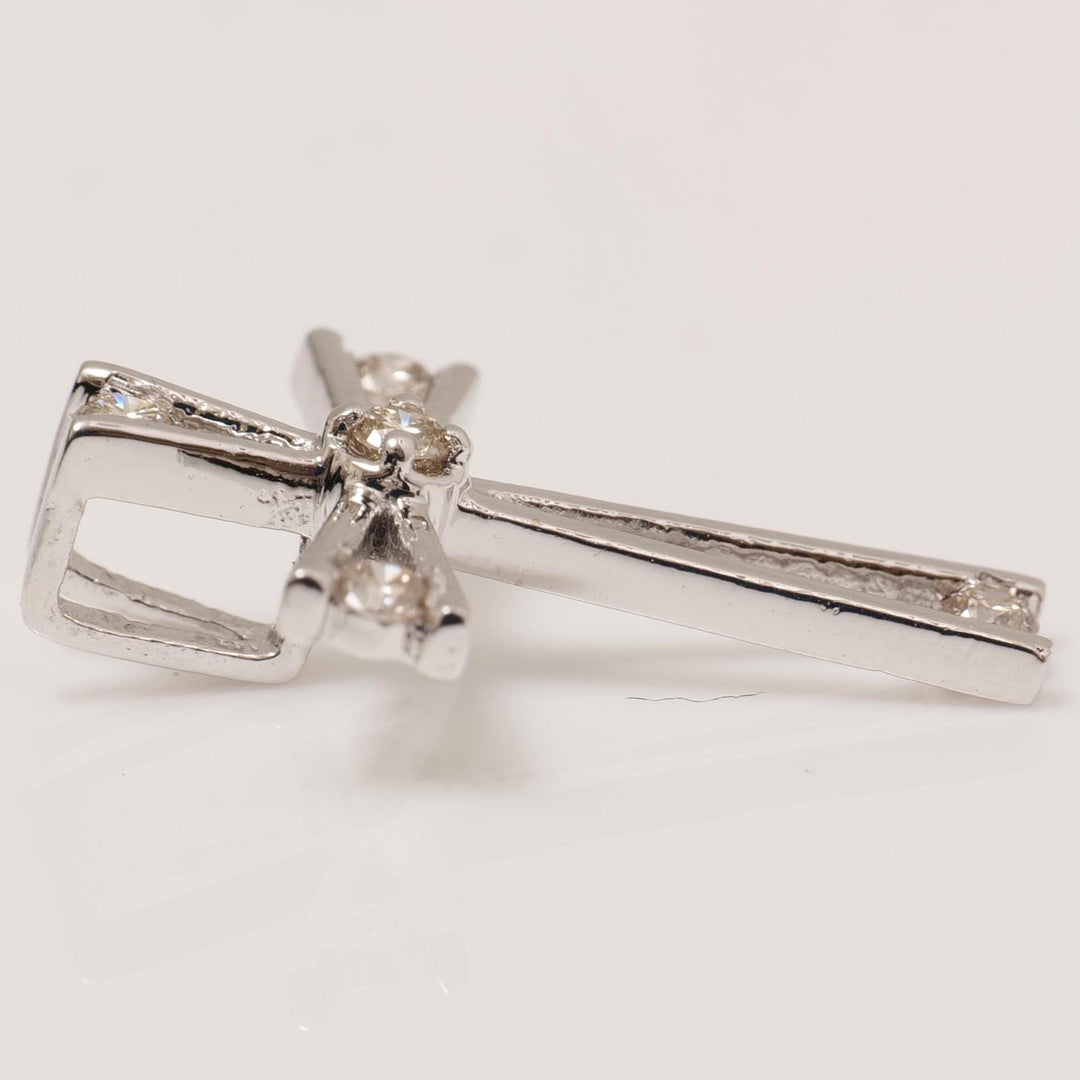 Diamond Cross Pendant in 14k Solid Gold, Bezel Set Natural Diamond, IGI Certified, Cross Adjustable Necklace, Everyday Jewelry, Gift For Her