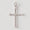 Load image into Gallery viewer, Diamond Cross Pendant, 14k Solid Gold, Natural Diamonds, Religious Adjustable Necklace, Everyday Stacking Jewelry, Baptism Gift
