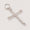 Load image into Gallery viewer, Diamond Cross Pendant, 14k Solid Gold, Natural Diamonds, Religious Adjustable Necklace, Everyday Stacking Jewelry, Baptism Gift
