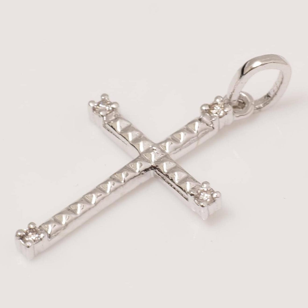 Diamond Cross Pendant , 14k Solid Gold, Natural Diamonds, IGI Certified, Religious Adjustable Necklace, Everyday Jewelry, Gift For Her