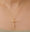 Load image into Gallery viewer, Diamond Cross Pendant, 14k Solid Gold, Natural Diamonds, IGI Certified, Religious Adjustable Necklace, Bezel Everyday Jewelry, Gift For Her
