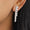 Load image into Gallery viewer, Waterfall Diamond Earrings In 14kt Solid Gold, Asymmetric Triple line Earrings, Natural Diamonds, Ready To Ship, Women&#39;s Day Gift
