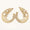 Load image into Gallery viewer, Leaves Stud Pearl Diamond Earrings, Natural Diamonds, Gemstone Earrings In 14k Solid Gold, Ready To Ship, Women&#39;s Day Gift
