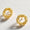 Load image into Gallery viewer, Diamond Earrings with Halo Setting, Halo Circular Tube in 14K Solid Gold, Natural Diamonds, Ready To Ship, Women&#39;s Day Gift
