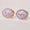 Load image into Gallery viewer, Eye shape Diamond Stud Earrings with Pink Enameling in 14k Solid Gold, Marquise &amp; Round Natural Diamonds, Ready To Ship, Women&#39;s Day Gift
