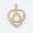 Load image into Gallery viewer, Double Heart Diamond Charm Pendant, Natural Diamonds, 14k Solid Gold, Minimalist Stacking Necklace, Everyday Jewelry, Love Promise Charm
