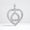Load image into Gallery viewer, Double Heart Diamond Charm Pendant, Natural Diamonds, 14k Solid Gold, Minimalist Stacking Necklace, Everyday Jewelry, Love Promise Charm
