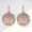 Load image into Gallery viewer, Orb Diamond Drop Earrings, 14K Solid Gold, Natural Diamonds,  Wavy Dome Jewelry, Bridal Wedding Earrings, Statement Cocktail Earrings
